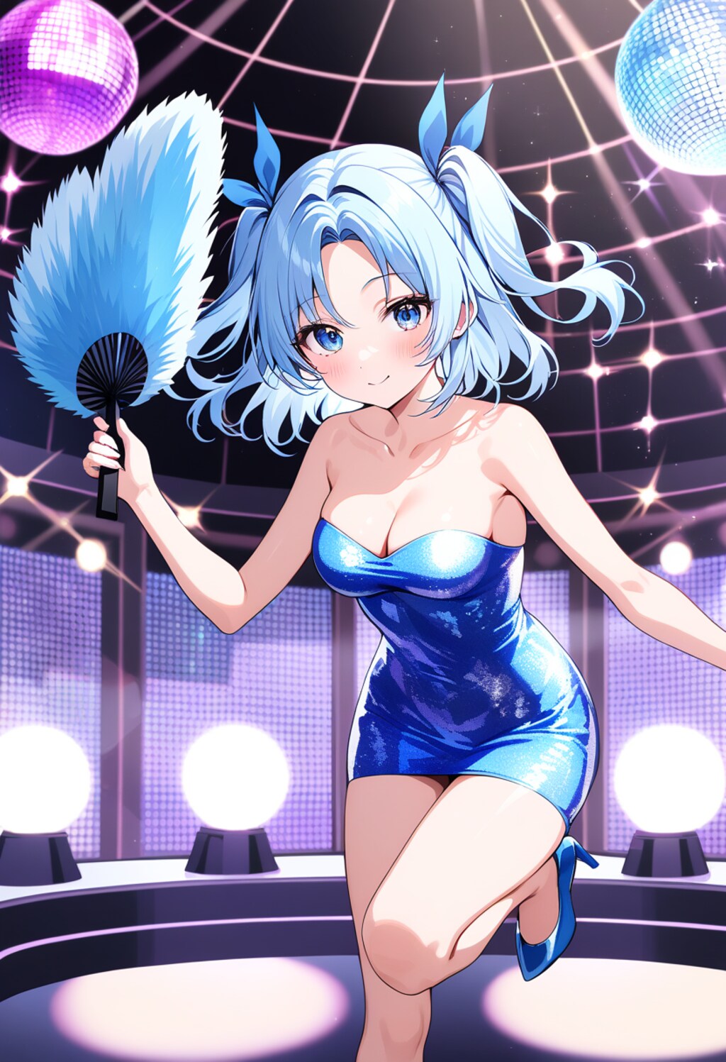 ディスコで踊る