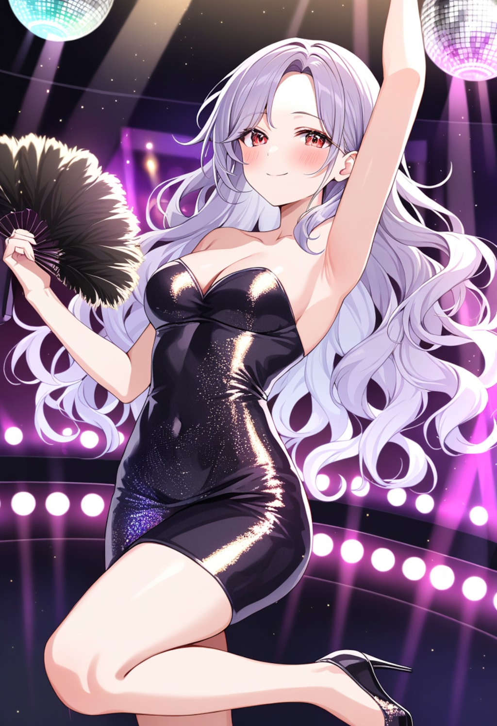 ディスコで踊る