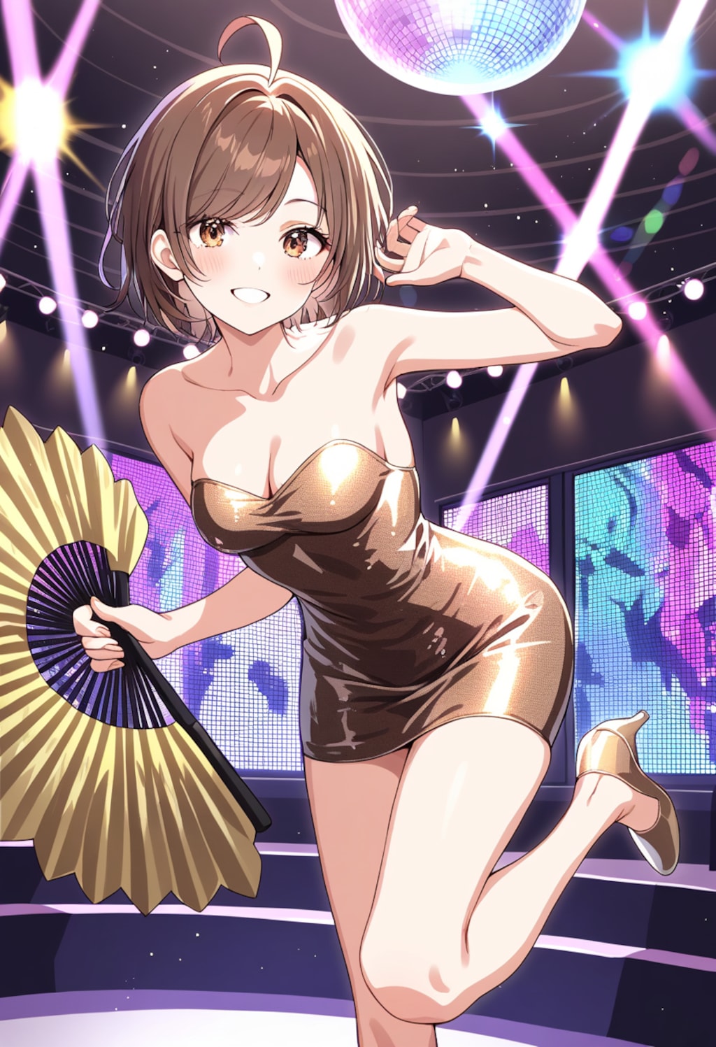 ディスコで踊る