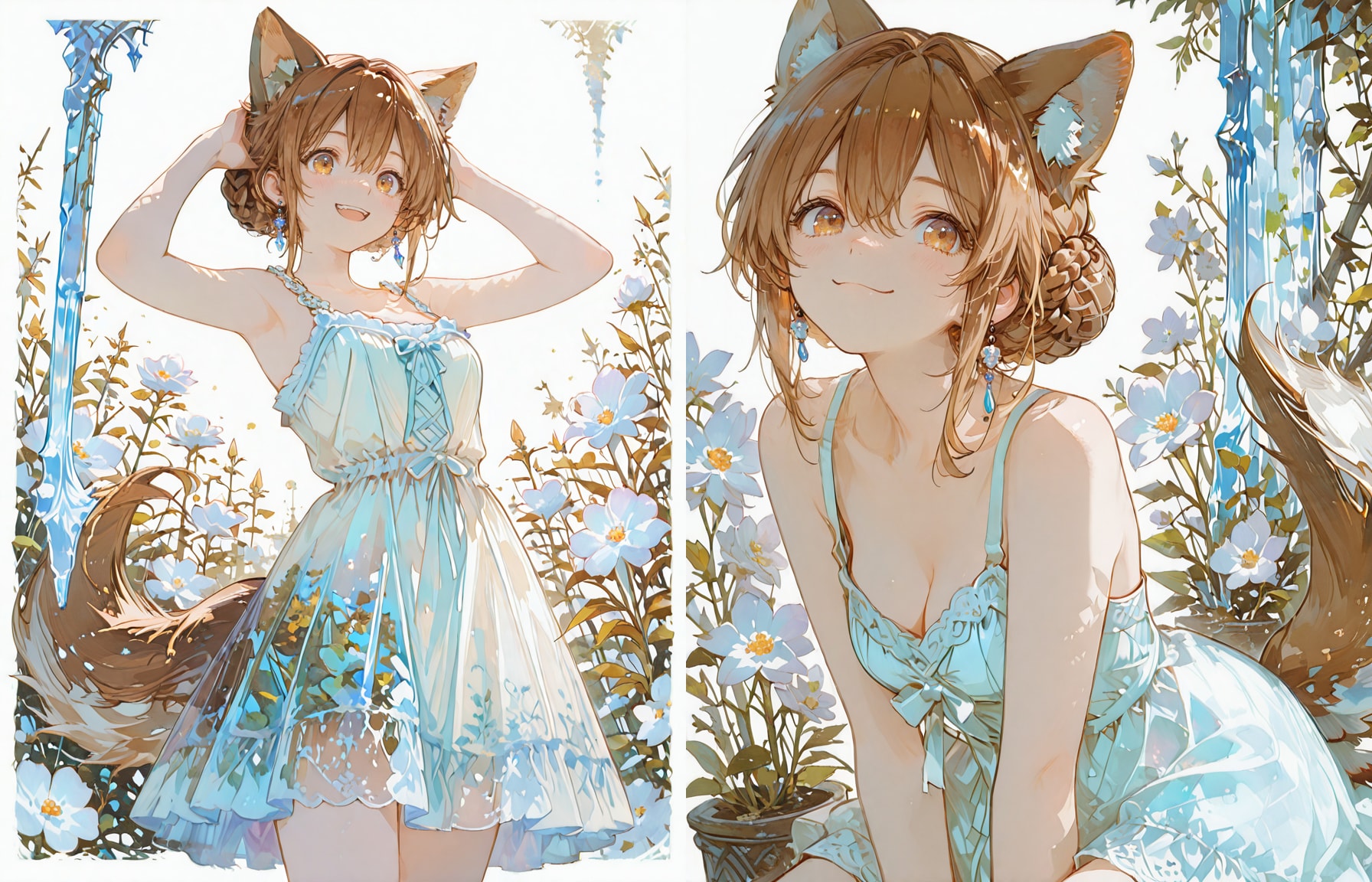 けもみみ娘 | の人気AIイラスト・グラビア