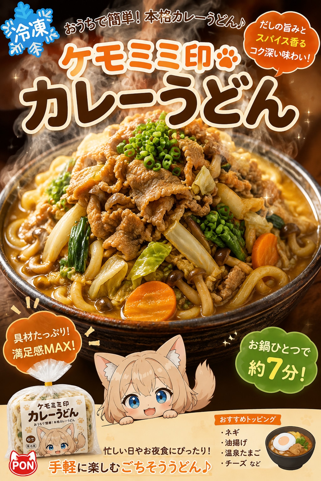 ケモミミ印のカレーうどん