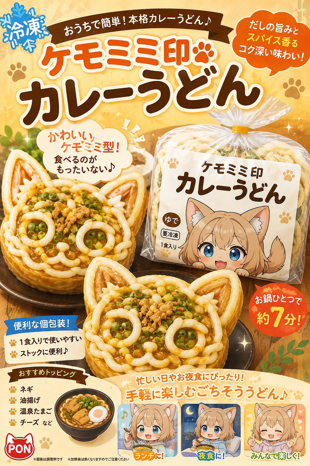 ケモミミ印のカレーうどん