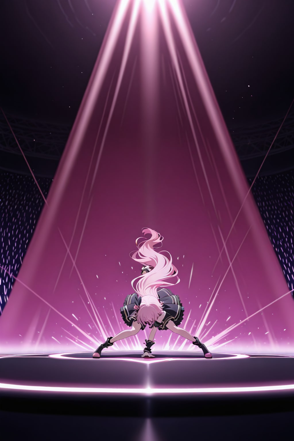 生成失敗例　アイドルのライブ