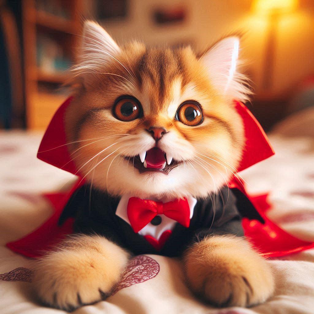 こう見えて吸血鬼なんだニャ♡ | の人気AIイラスト・グラビア