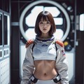 AIが作る女性宇宙服 3枚目