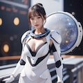 AIが作る女性宇宙服 4枚目