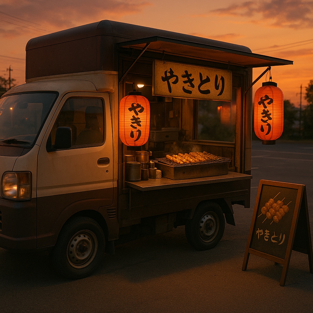 焼き鳥屋台 | の人気AIイラスト・グラビア