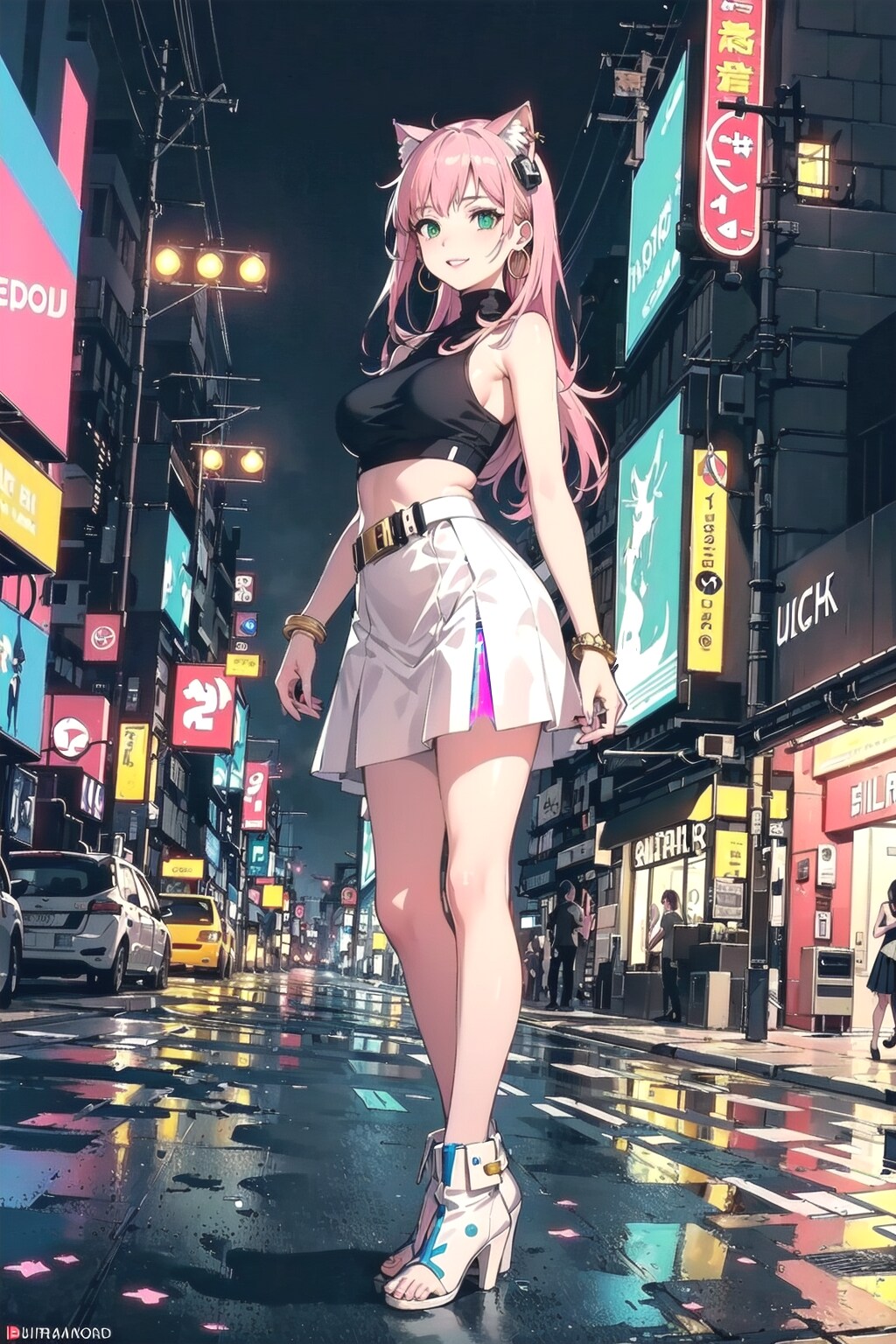やっぱりあたしは夜の街だね🎶🐱