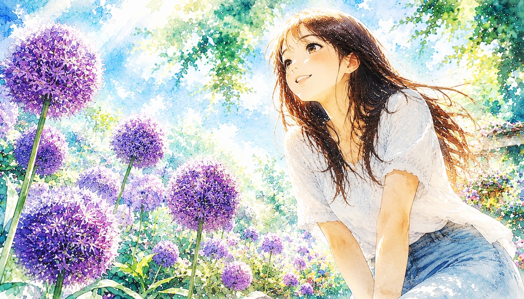 誕生花　0723 アリウム