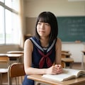 セーラー×スク水×ニーハイの“禁断の組み合わせ” が全方位エロすぎる！！！破壊力抜群の絶対領域と、思わず触れたくなる柔らかな肌に理性崩壊！！！ 2枚目