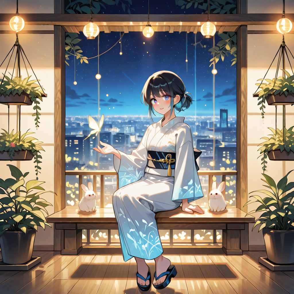 ３近未来的都市の夜