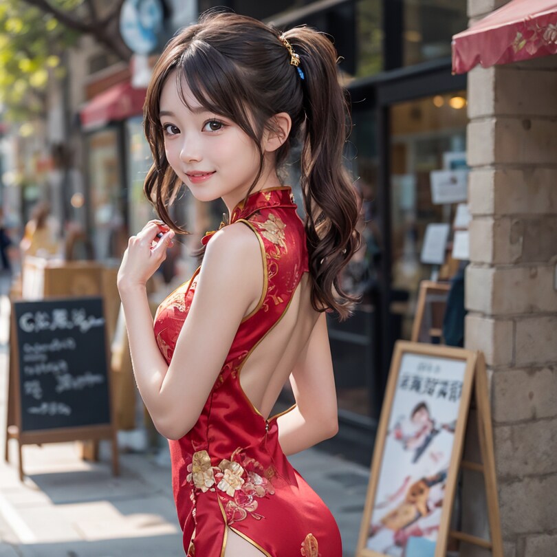 チャイナドレスの愛ちゃん