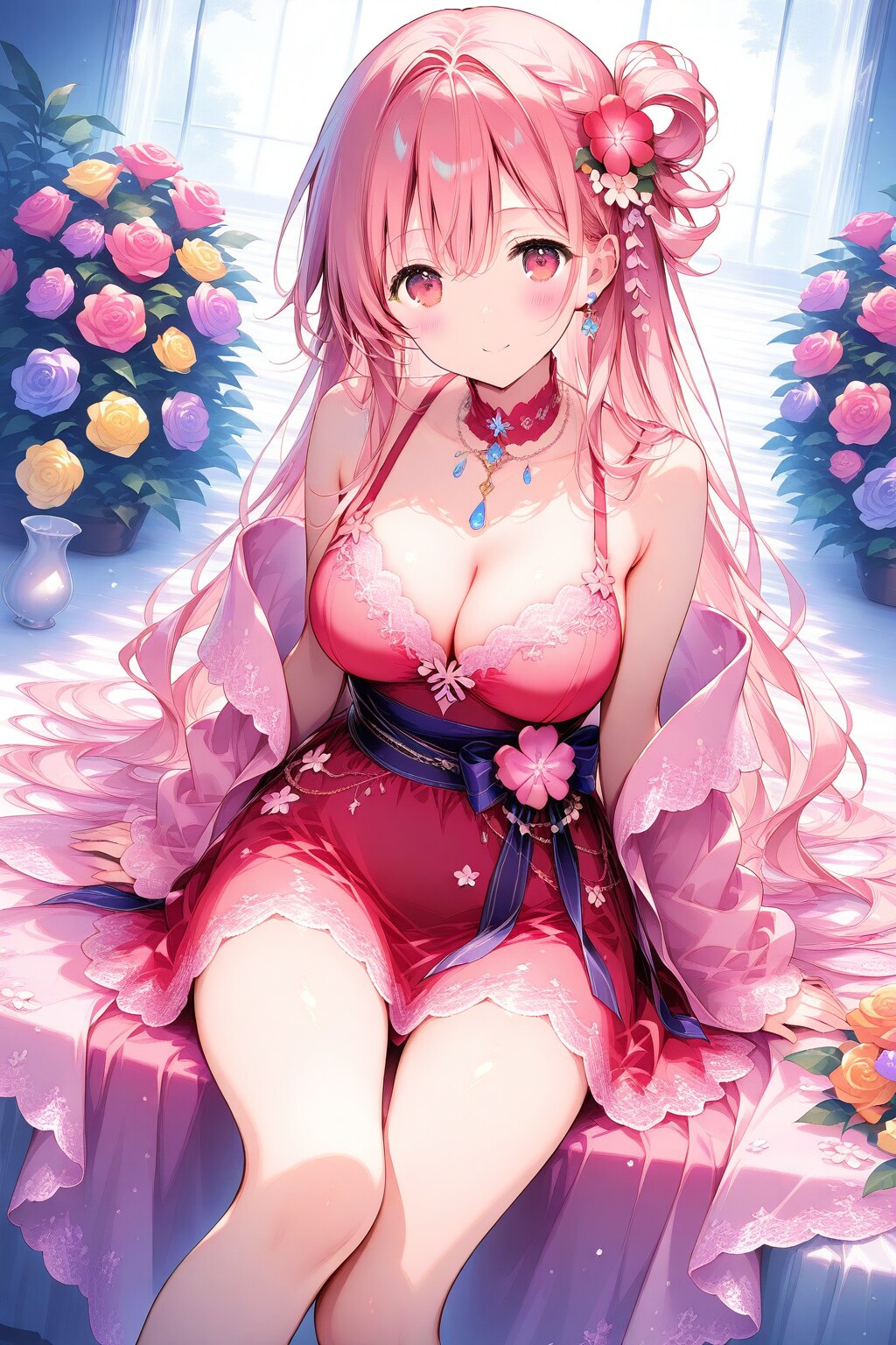 ピンクのうさぎ