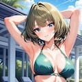 緑ビキニ 4枚目