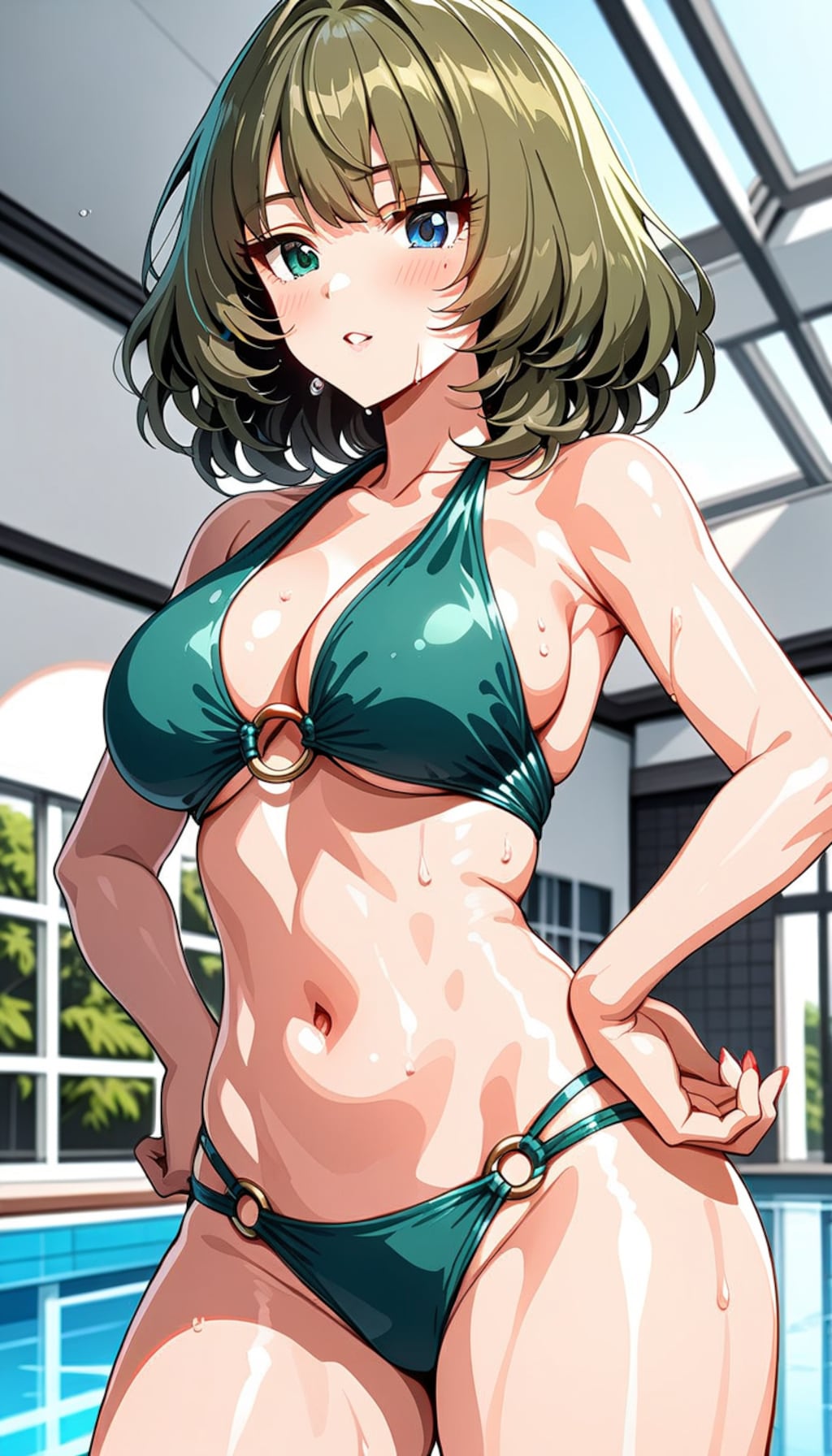 緑ビキニ