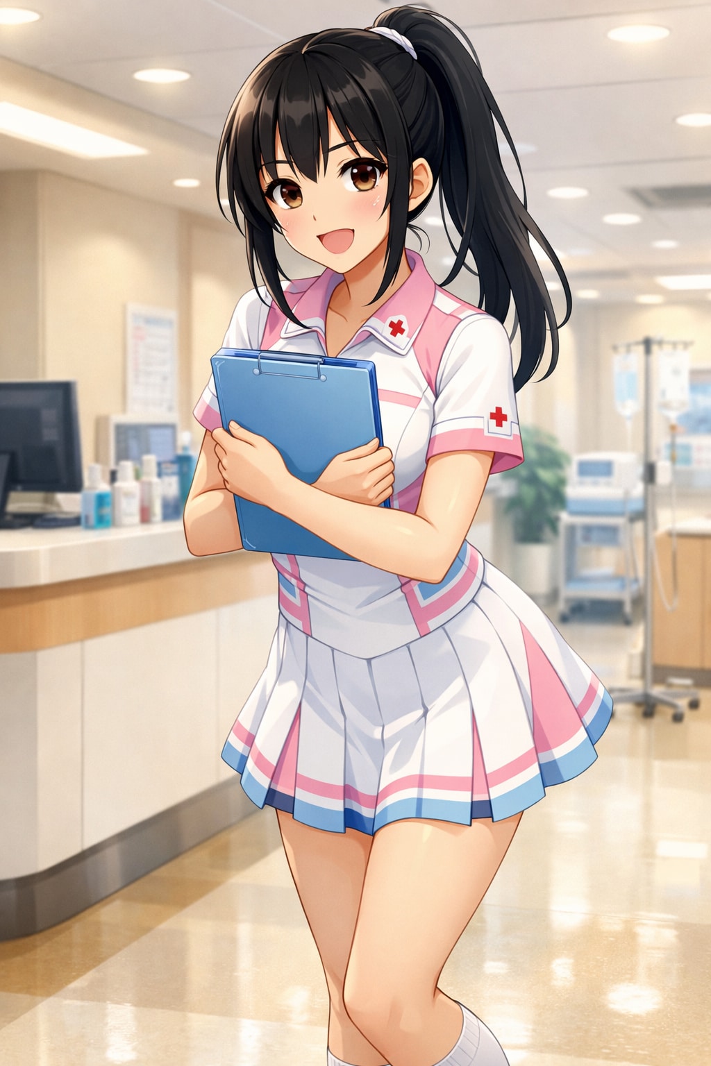 熱そうなナースさん