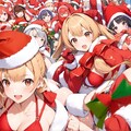 サンタ衣装の少女達 8枚目