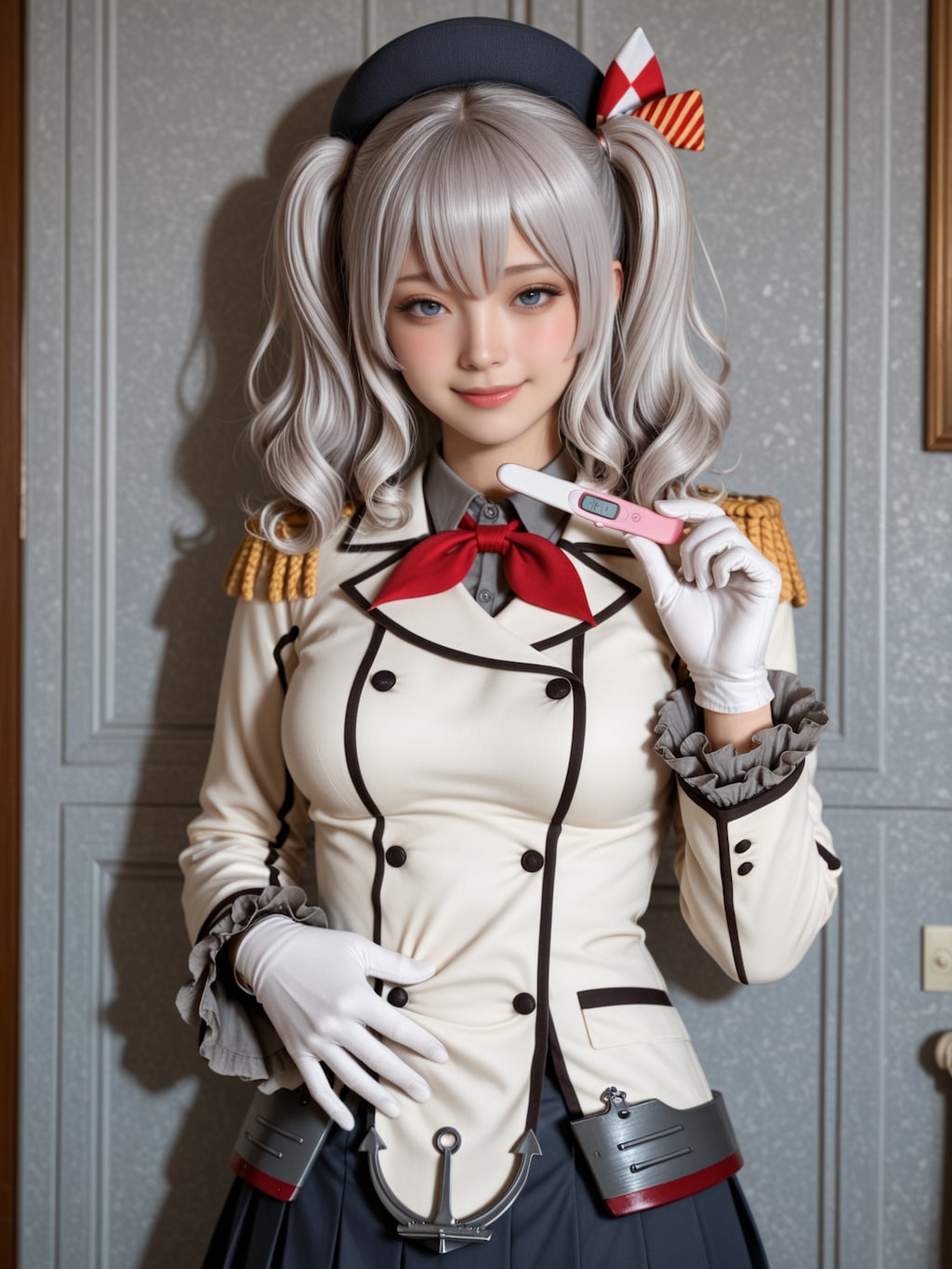 嫁キャラのコスプレで妊娠報告をする嫁