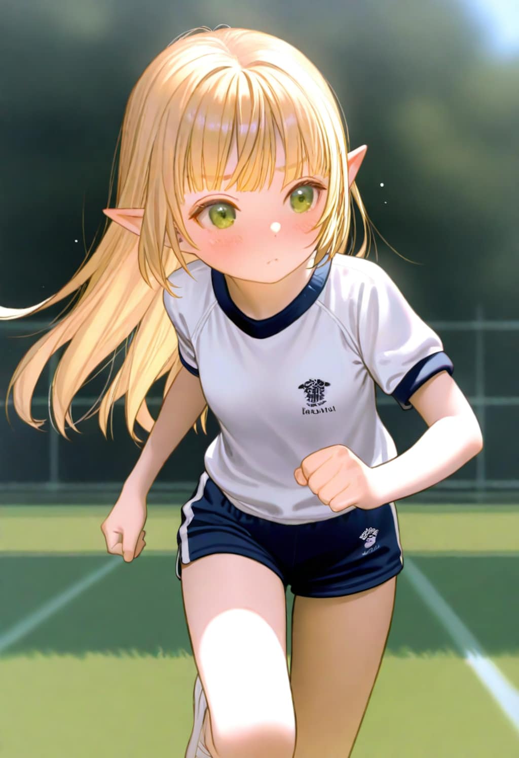 走るエルフさん