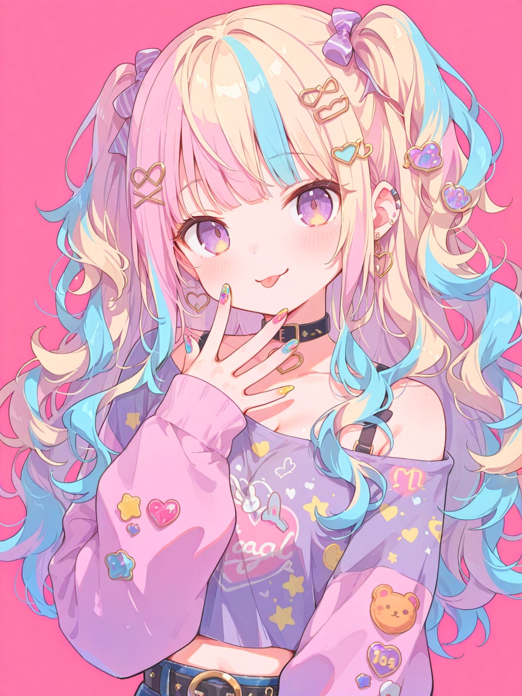 グラデネイルアートギャル