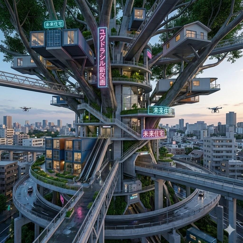 ユグドラシルの住宅街