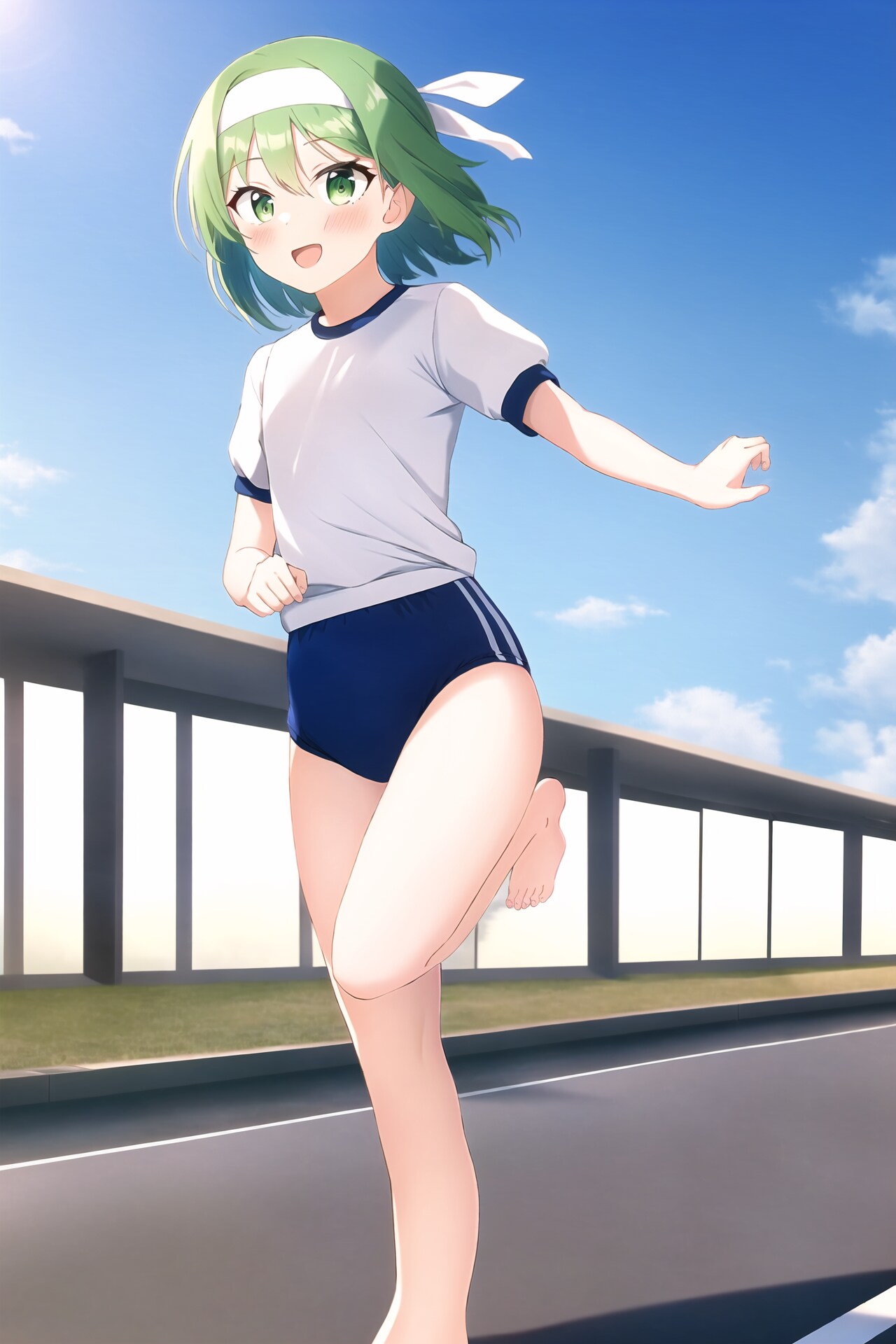 ハチマキ＋ブルマ＋裸足