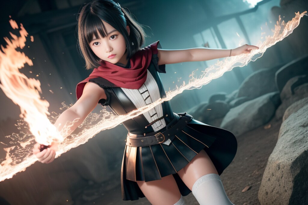 グランゼンの火を操る美少女
