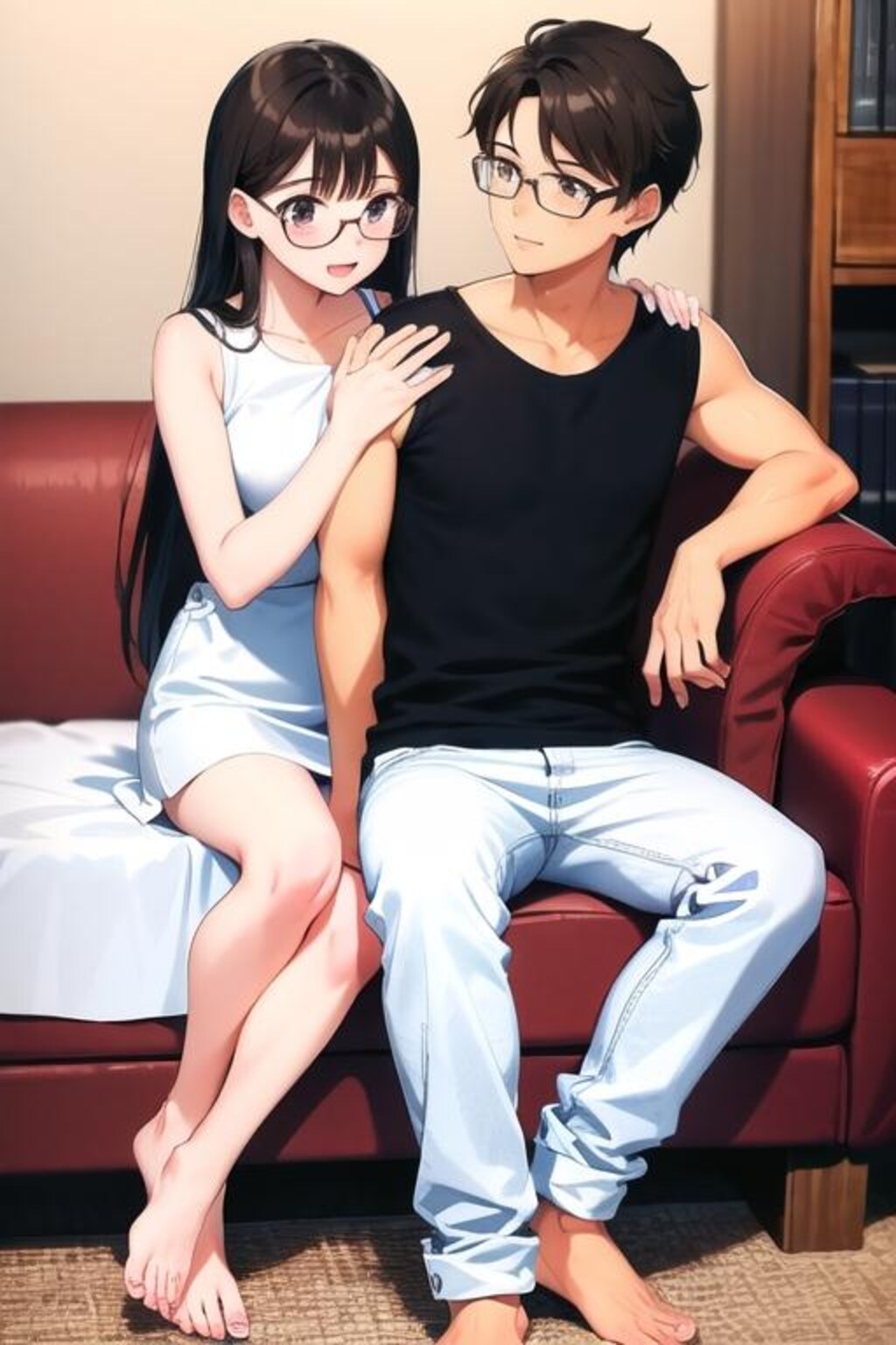 眼鏡カップル
