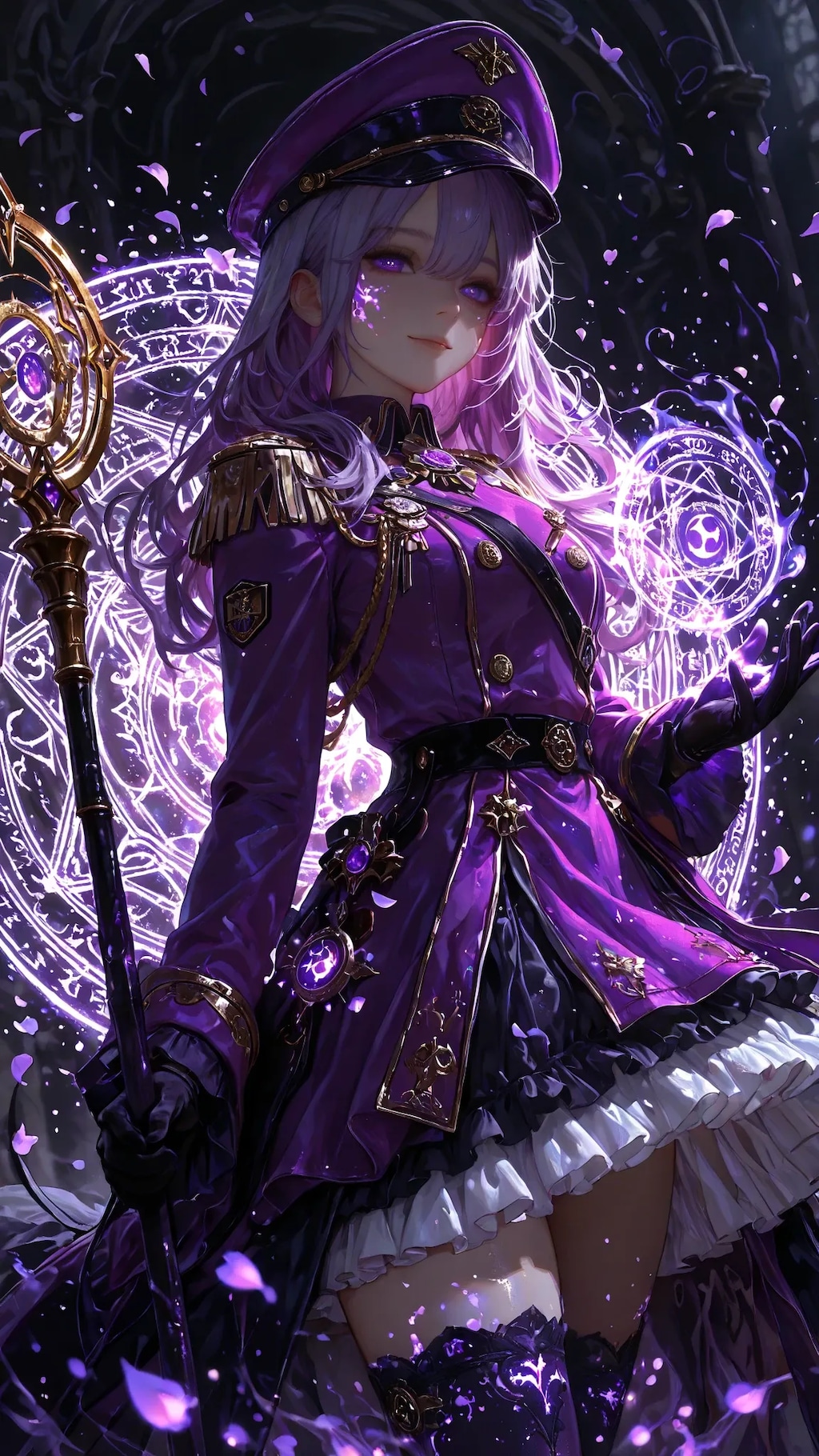 紫色の魔導士