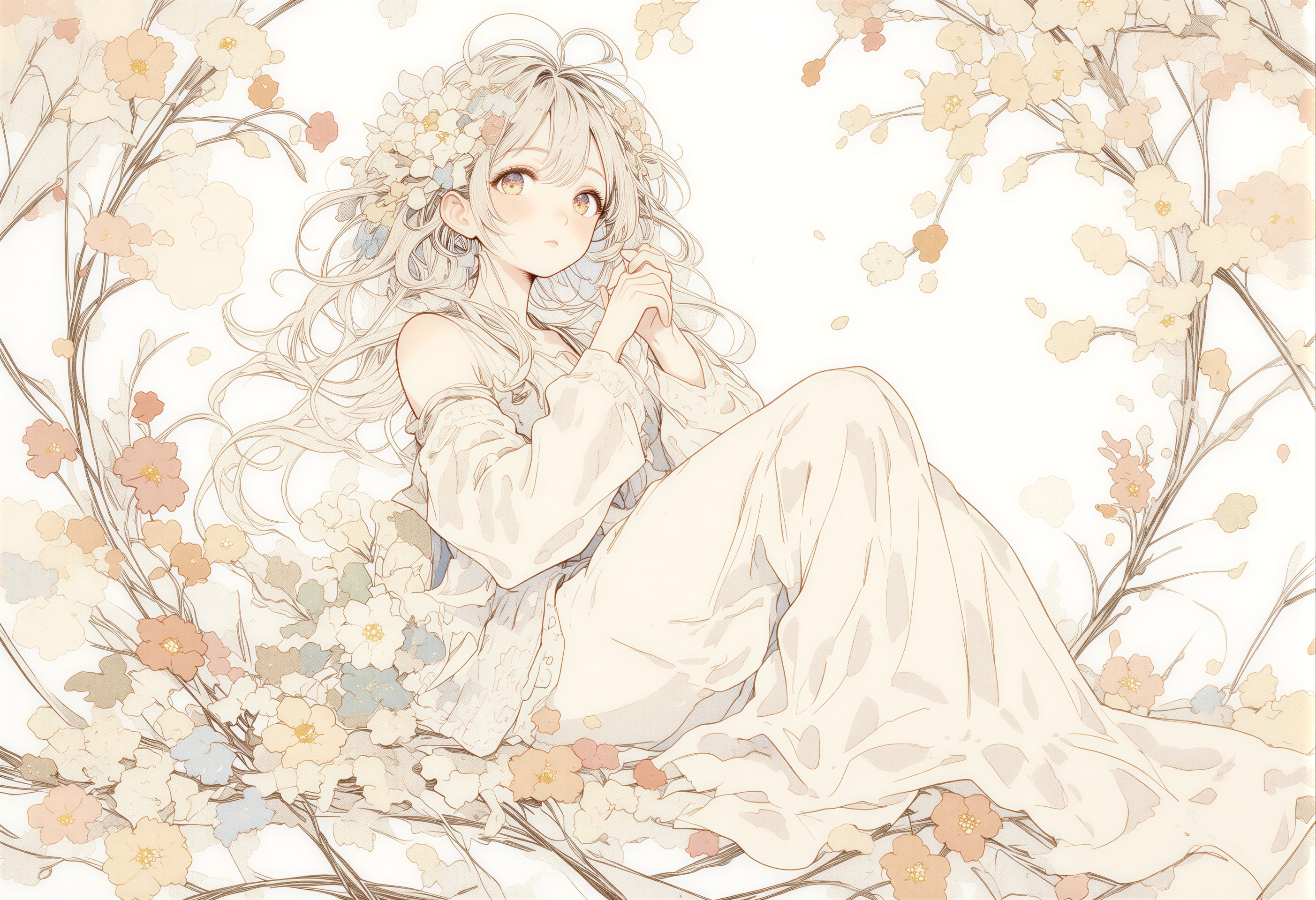 花冠の少女 4 | の人気AIイラスト・グラビア