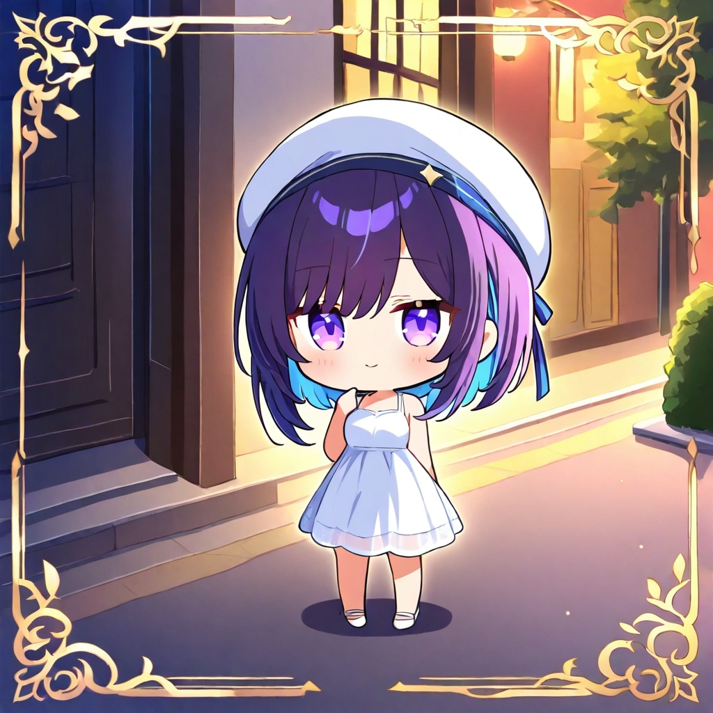 夕暮れの街角にて