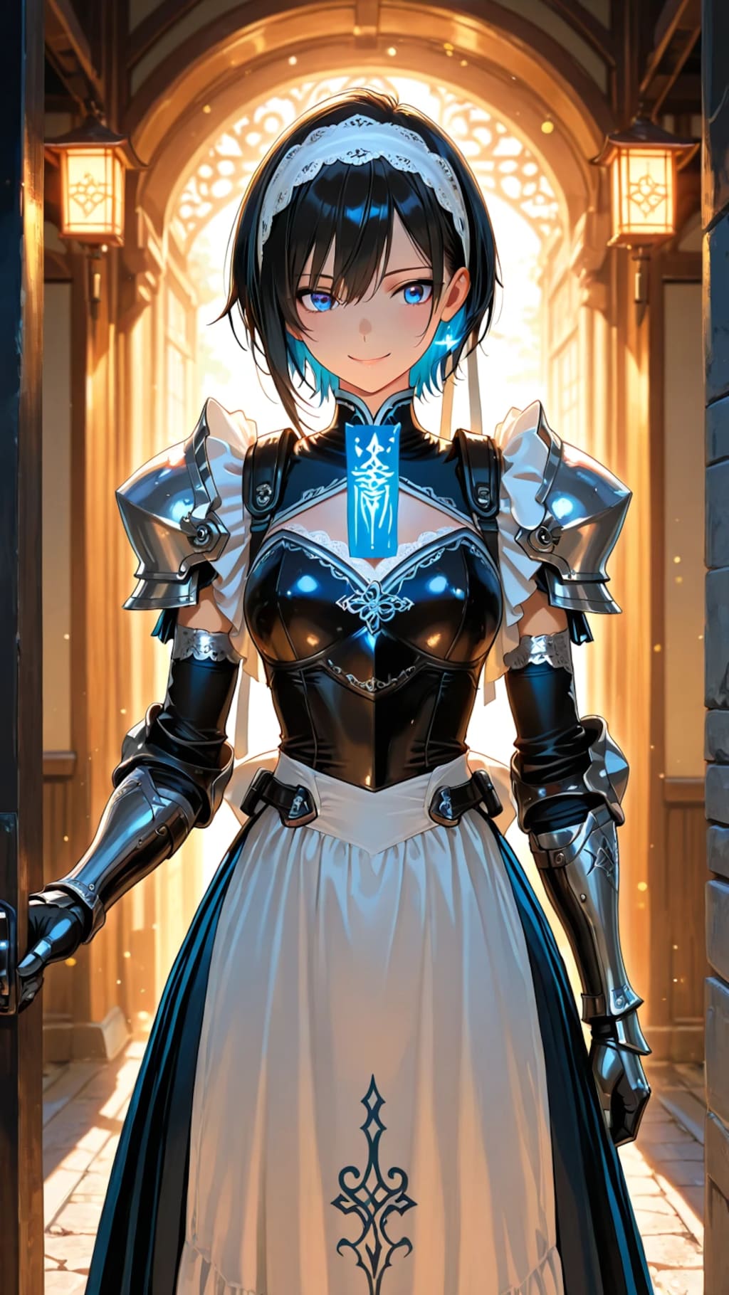 甲冑メイドというテーマでアメリアと奏に着てもらいました