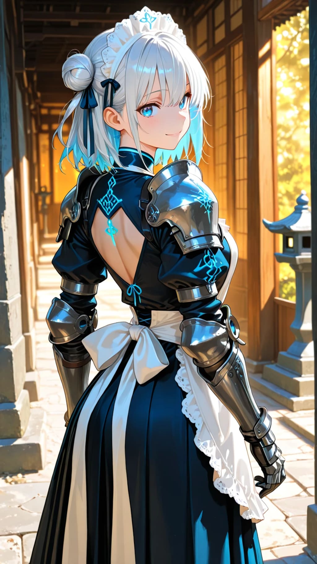 甲冑メイドというテーマでアメリアと奏に着てもらいました