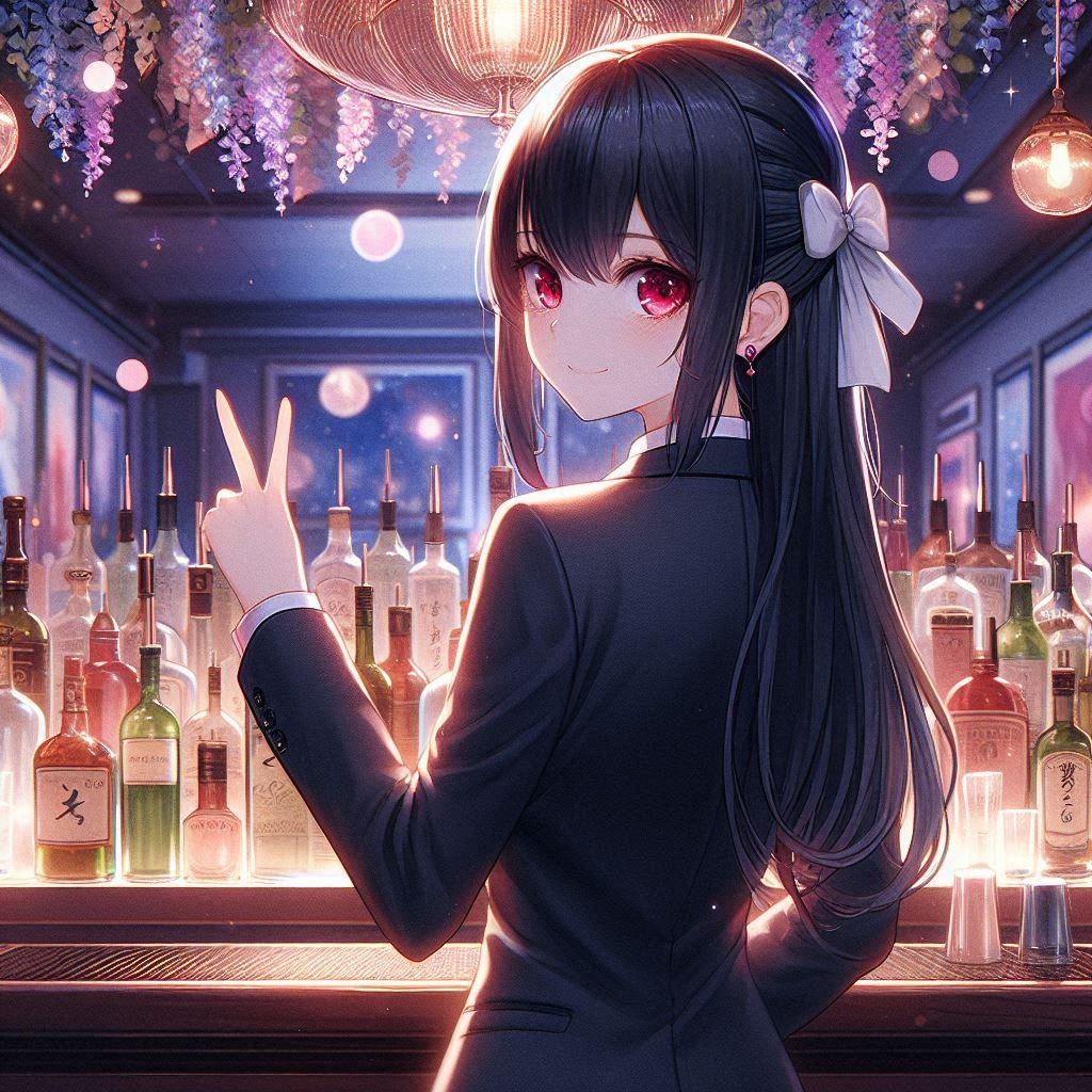 遥さんの後ろ姿