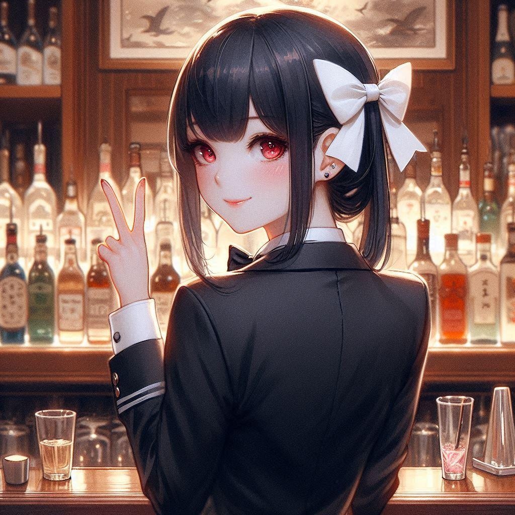 遥さんの後ろ姿