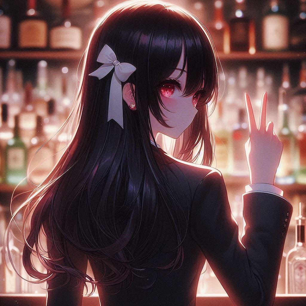 遥さんの後ろ姿