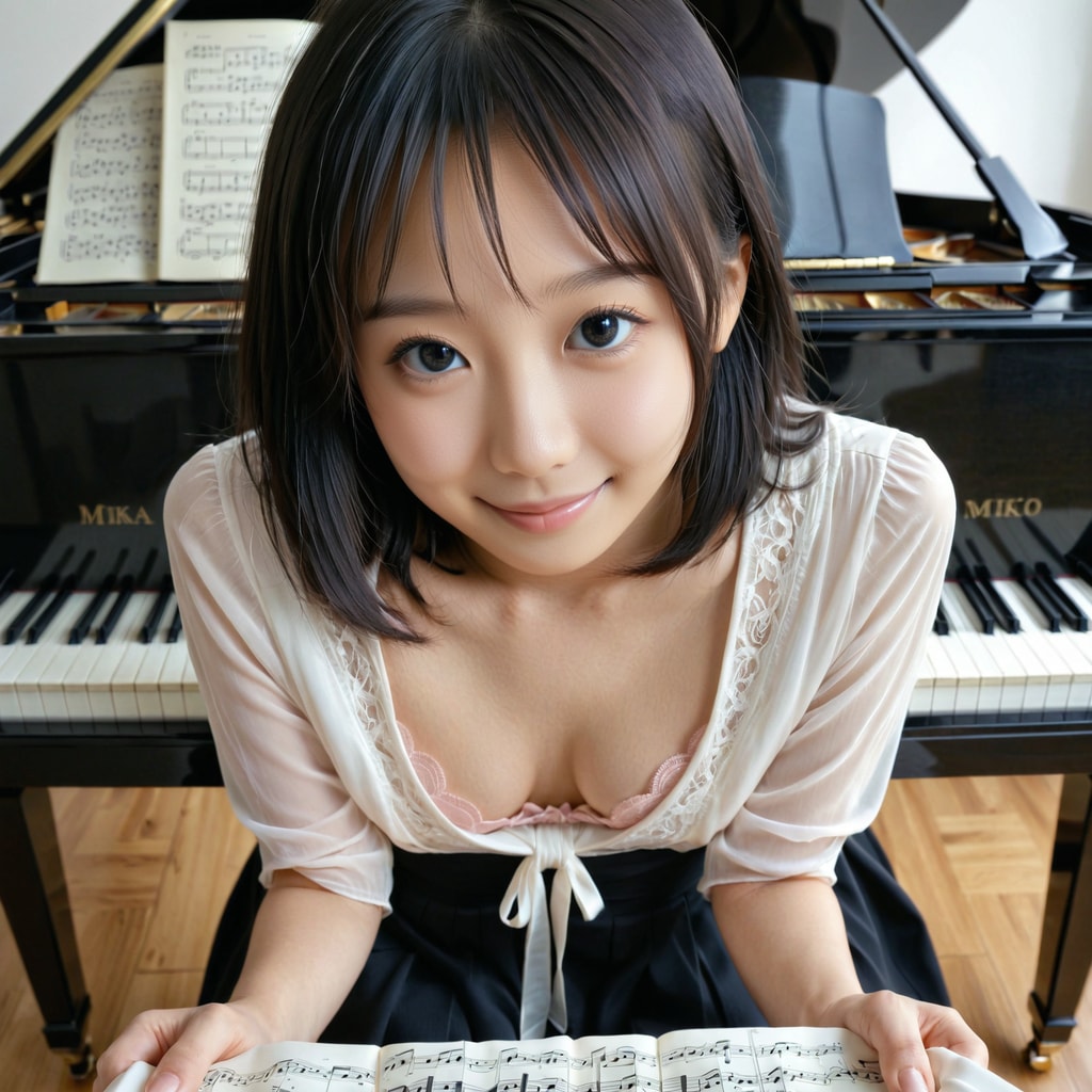 楽譜を一緒に確認しようね