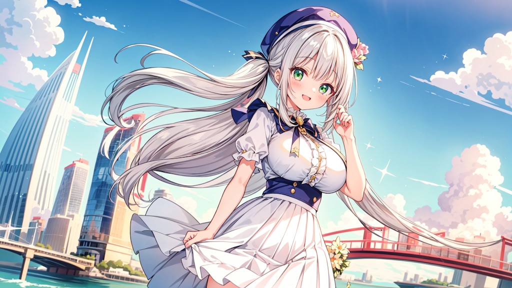 橋をみながら