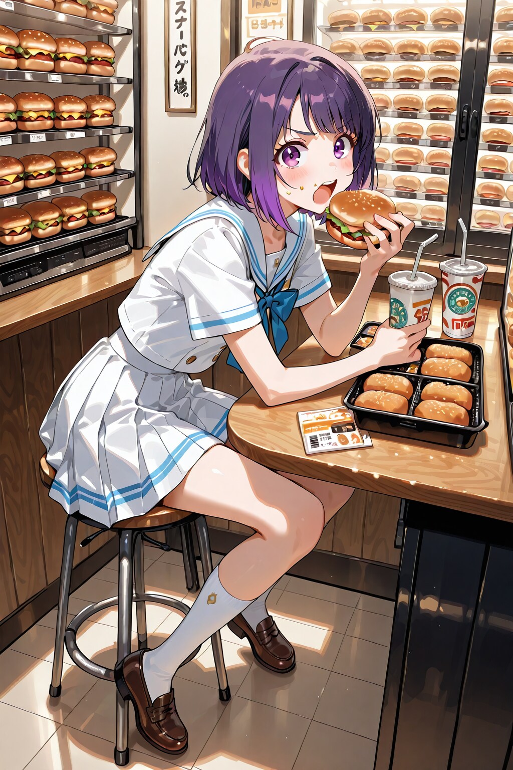 も～、ヤケ食いよ！