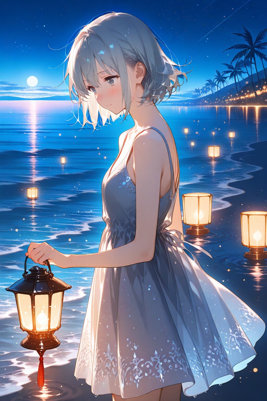 潮の声、眠る灯り | の人気AIイラスト・グラビア