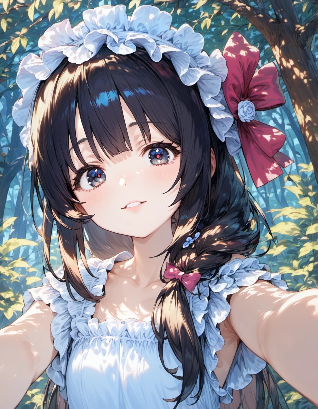 A Smile Framed by Sunlight