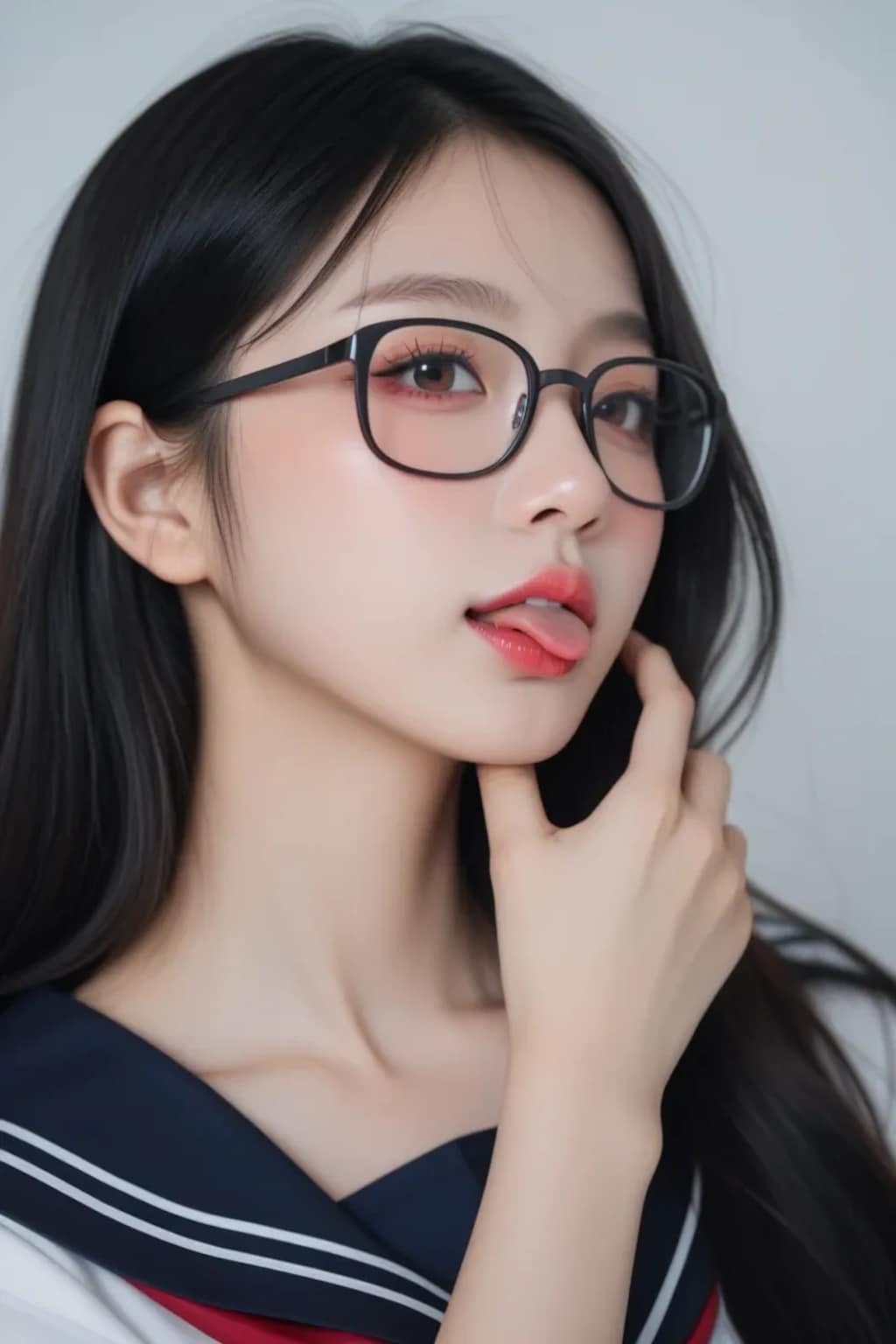 眼鏡美女