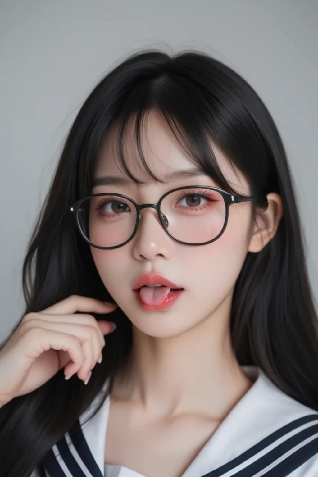 眼鏡美女