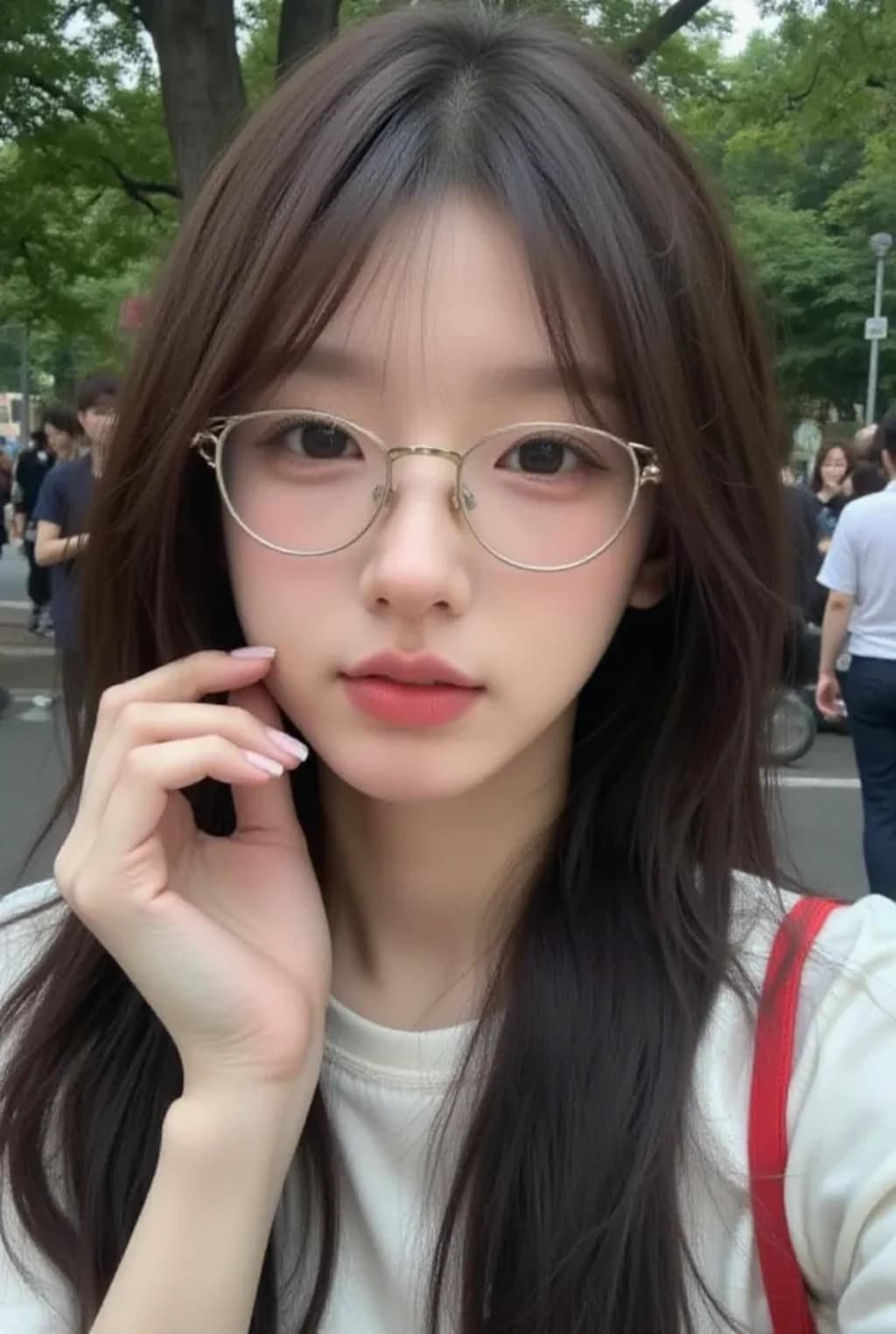 眼鏡美女