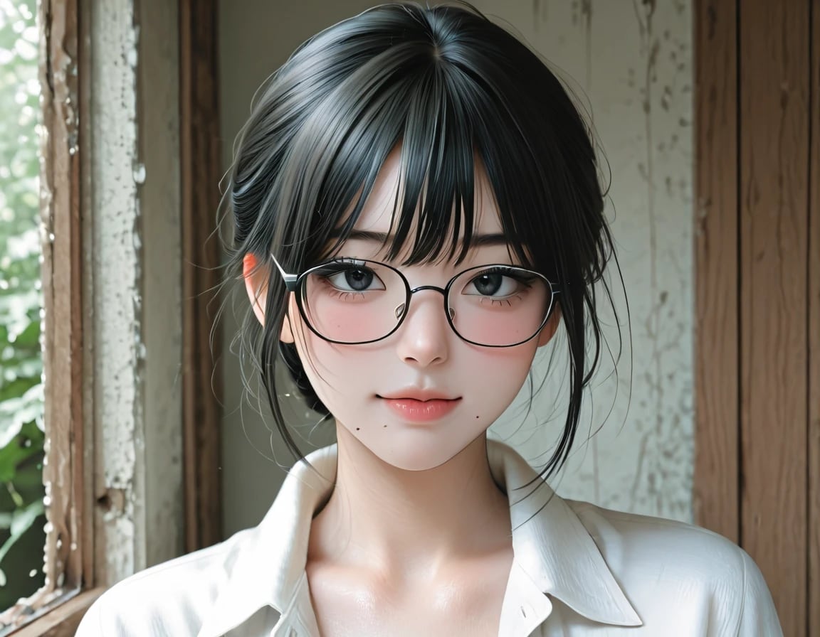 眼鏡美女