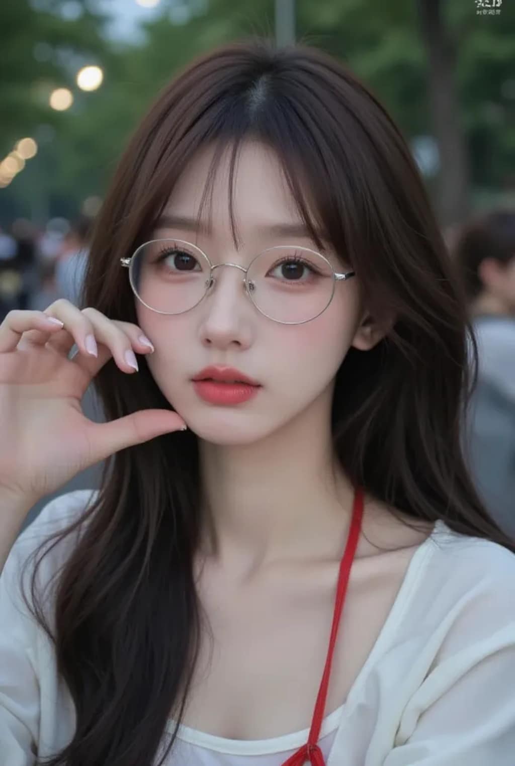 眼鏡美女