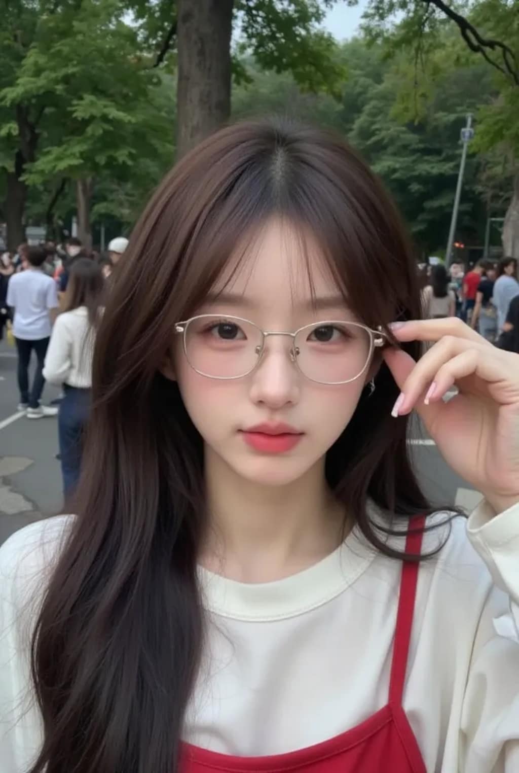 眼鏡美女