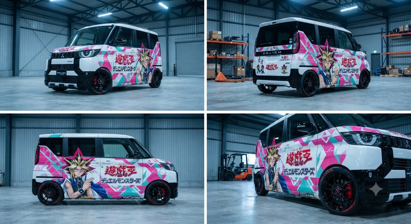 デリカミニ遊戯王痛車 | の人気AIイラスト・グラビア