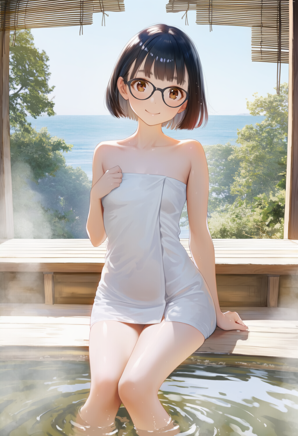 バスルーム(ボブ眼鏡)