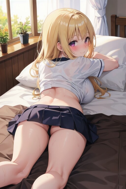 うつ伏せセーラーさん